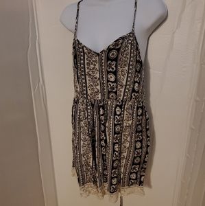 Abercrombie and Fitch brown paisley romper